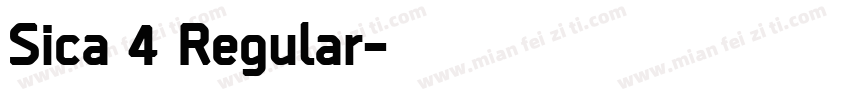 Sica 4 Regular字体转换